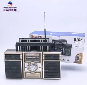 Bocina con Radio Bluetooth + Panel Solar