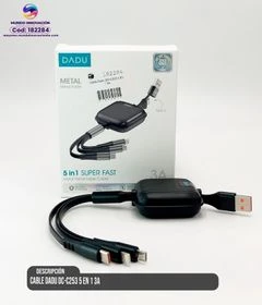 Cable DADU DC-C253 5 en 1 3A