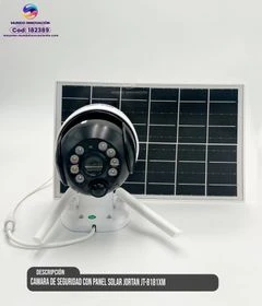 Cámara de Seguridad con Panel Solar Jortan JT-8181XM