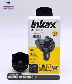 Cargador para Carro Inkax 5.3CM-12 3.1A